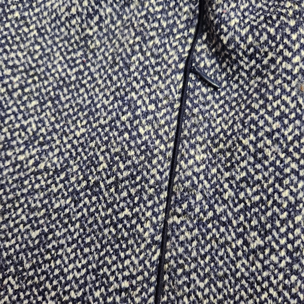Women’s‎ Talbots Blue & White front zip athleisure jacket with pockets medium P - Picture 8 of 11